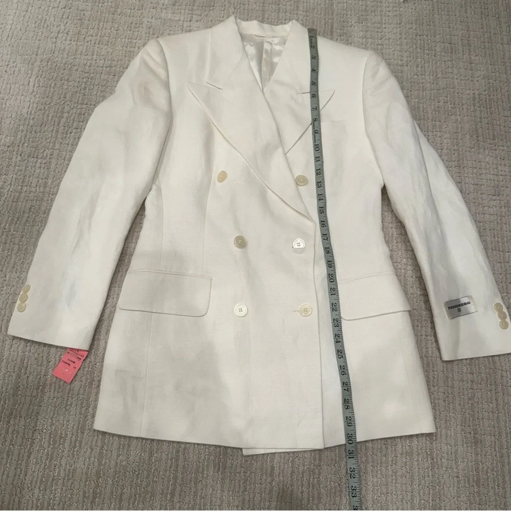 New Nordstrom Freedberg Double Breasted Linen Jacket
